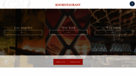 What Koirestaurant.com website looked like in 2021 (2 years ago)