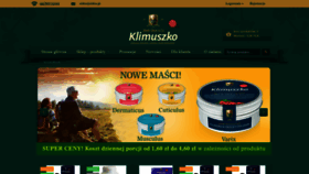 What Klimuszko.pl website looked like in 2021 (2 years ago)
