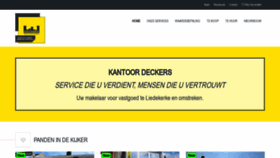 What Kantoordeckers.be website looked like in 2021 (2 years ago)