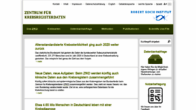 What Krebsdaten.de website looked like in 2021 (2 years ago)