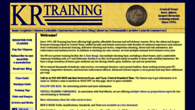 What Krtraining.com website looked like in 2021 (2 years ago)