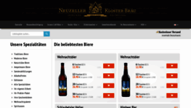 What Klosterbrauerei.com website looked like in 2021 (2 years ago)