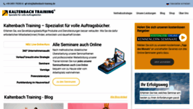 What Kaltenbach-training.de website looked like in 2021 (2 years ago)