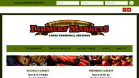 What Kootenaifarmersmarkets.org website looked like in 2021 (2 years ago)