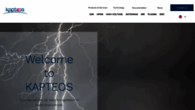 What Kapteos.com website looked like in 2021 (2 years ago)