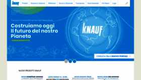 What Knauf.it website looked like in 2021 (2 years ago)