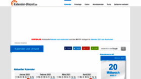 What Kalender-uhrzeit.de website looked like in 2021 (2 years ago)