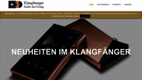 What Klangfaenger.com website looked like in 2021 (2 years ago)