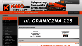 What Kaboauto.pl website looked like in 2021 (3 years ago)