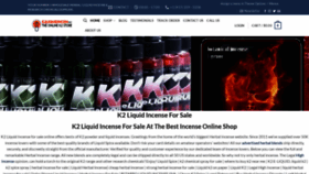 What K2liquidincense.com website looked like in 2021 (2 years ago)
