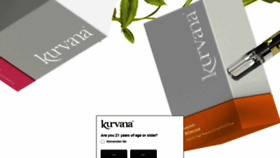 What Kurvana.com website looked like in 2021 (2 years ago)