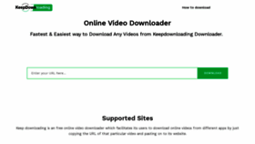 What Keepdownloading.com website looked like in 2021 (2 years ago)