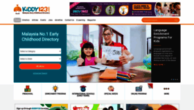 What Kiddy123.com website looked like in 2021 (2 years ago)