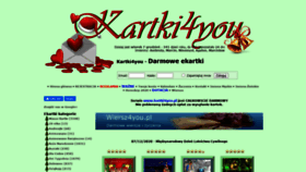 What Kartki4you.pl website looked like in 2021 (2 years ago)
