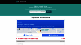 What Kihivott.hu website looked like in 2021 (2 years ago)