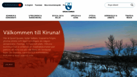 What Kiruna.se website looked like in 2021 (2 years ago)