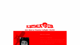 What Kidztalk.com website looked like in 2021 (2 years ago)