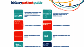 What Kidneypatientguide.org.uk website looked like in 2021 (2 years ago)