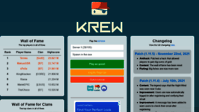 What Krew.io website looked like in 2021 (2 years ago)