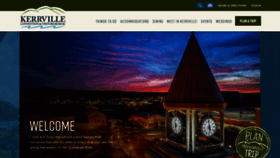 What Kerrvilletexascvb.com website looked like in 2021 (2 years ago)