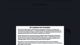 What Kidsaway.de website looked like in 2022 (2 years ago)