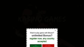 What Kasino.games website looked like in 2022 (2 years ago)