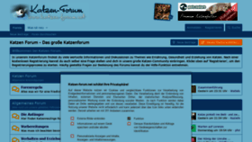 What Katzen-forum.net website looked like in 2022 (2 years ago)