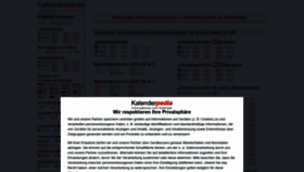 What Kalenderpedia.de website looked like in 2022 (2 years ago)