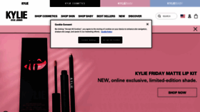 What Kyliecosmetics.com website looked like in 2022 (2 years ago)