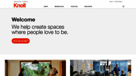 What Knoll.com website looked like in 2022 (2 years ago)
