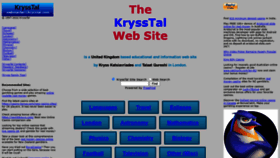 What Krysstal.com website looked like in 2022 (2 years ago)