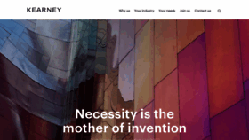 What Kearney.com website looked like in 2022 (3 years ago)