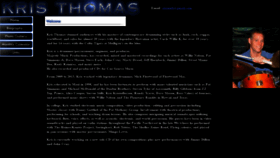 What Kristhomas.net website looked like in 2022 (2 years ago)