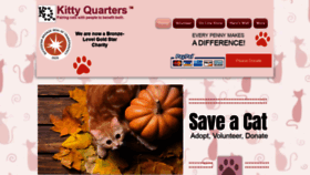 What Kittyquarters.org website looked like in 2022 (2 years ago)