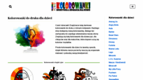 What Kolorowanki.net.pl website looked like in 2022 (2 years ago)