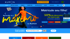 What Kumon.com.br website looked like in 2022 (2 years ago)