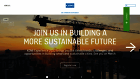 What Kone.us website looked like in 2022 (4 years ago)