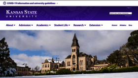 What K-state.edu website looked like in 2022 (2 years ago)