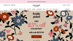 What Katespade.com website looked like in 2022 (2 years ago)