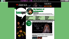 What Keenspot.com website looked like in 2022 (2 years ago)