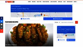 What Kfoods.com website looked like in 2022 (2 years ago)