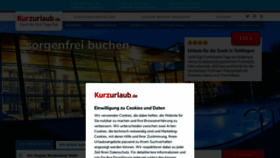 What Kurzurlaub.de website looked like in 2022 (2 years ago)