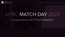What Kansascity.edu website looked like in 2022 (2 years ago)