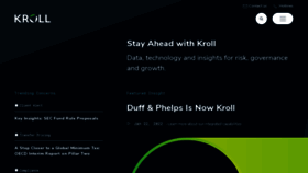 What Kroll.com website looked like in 2022 (2 years ago)