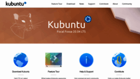 What Kubuntu.org website looked like in 2022 (2 years ago)