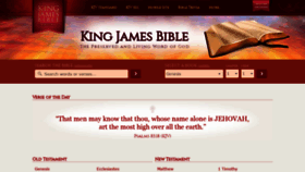 What Kingjamesbible.me website looked like in 2022 (2 years ago)