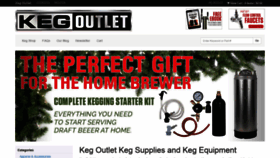 What Kegoutlet.com website looked like in 2022 (2 years ago)