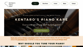 What Kentaropiano.com website looked like in 2022 (2 years ago)