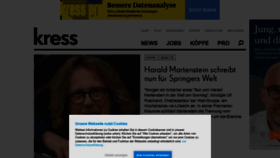 What Kress.de website looked like in 2022 (3 years ago)