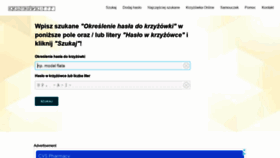 What Krzyzowki123.pl website looked like in 2022 (2 years ago)
